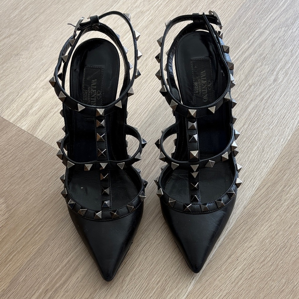Valentino Black Studded Heels
